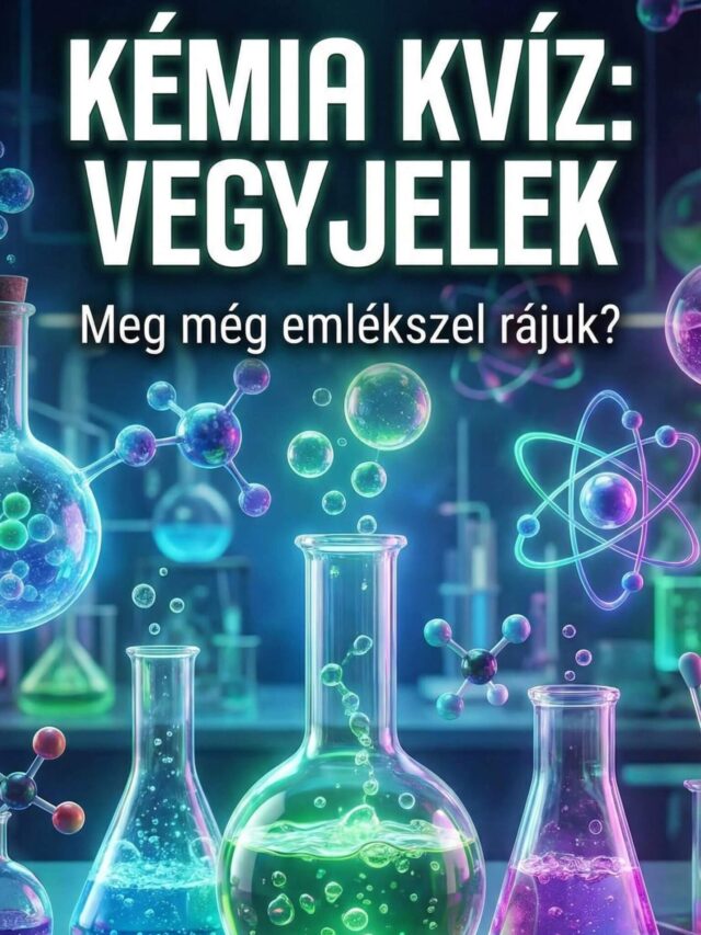 Kémia kvíz: Még emlékszel a vegyjelekre?