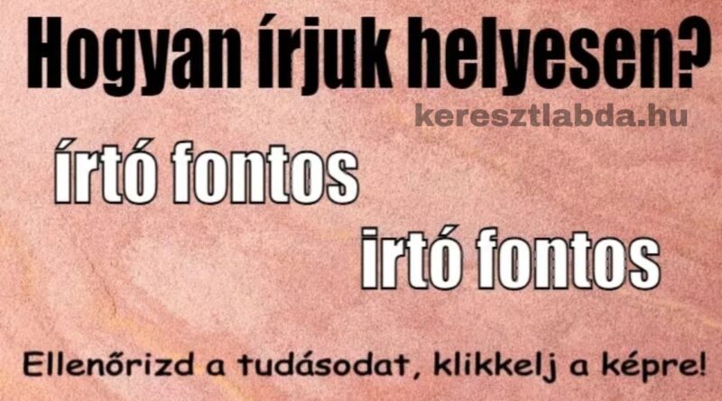 helyesírás feladat