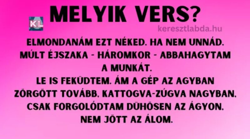 irodalom feladat