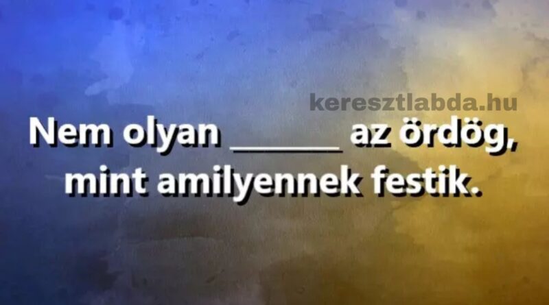 napi közmondás feladat