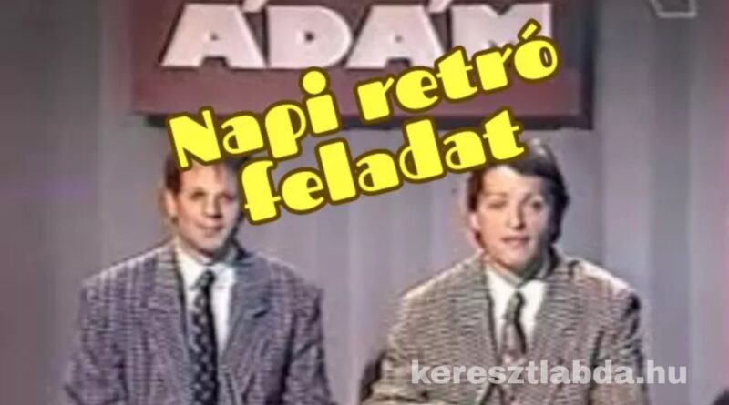 napi retró feladat