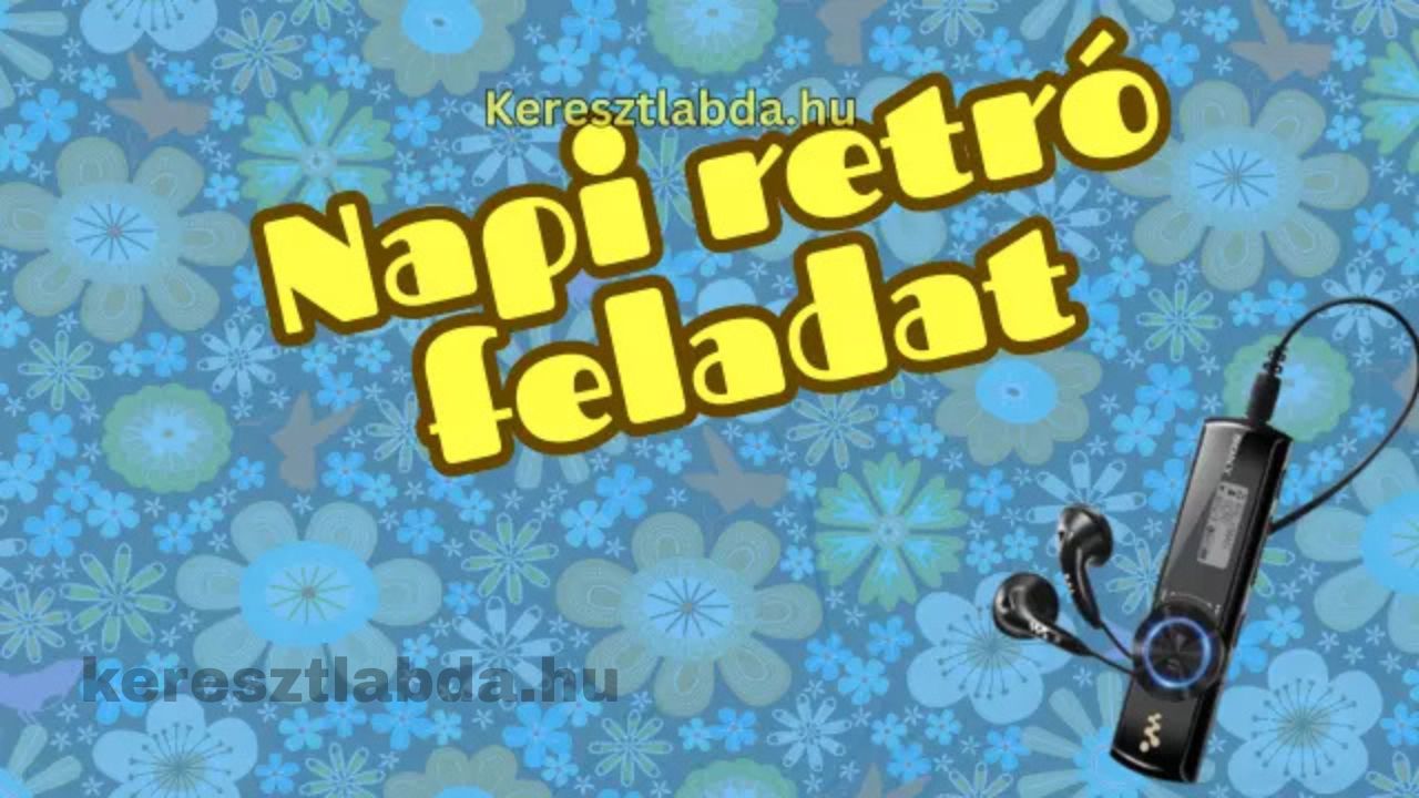 napi retró feladat