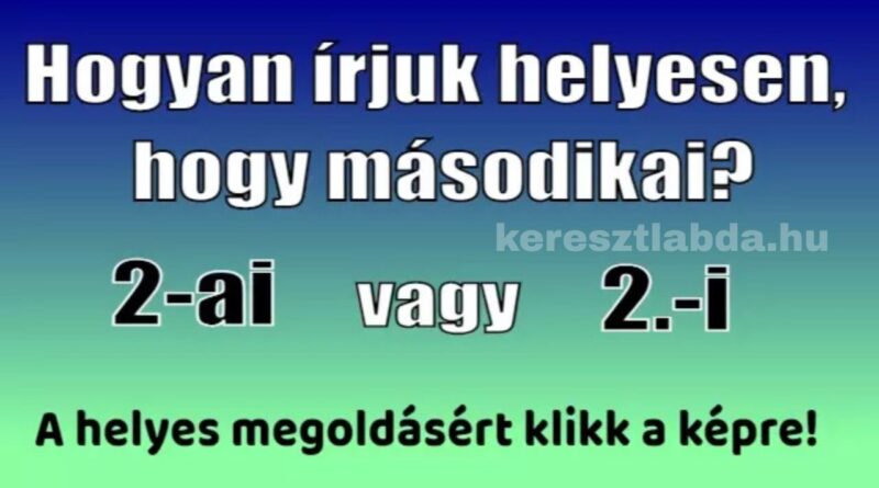 napi helyesírás feladat
