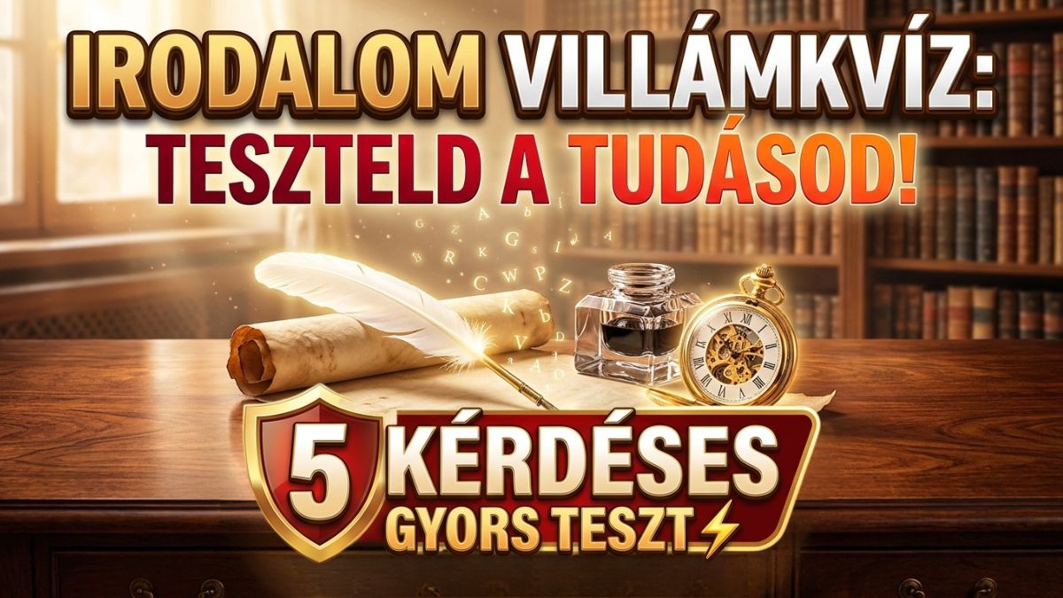 irodalom villám kvíz