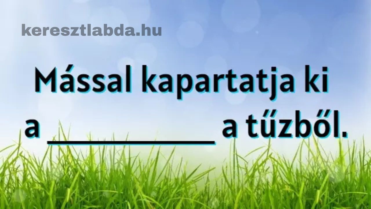 közmondás feladat