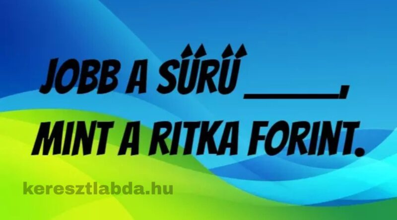 közmondás feladat