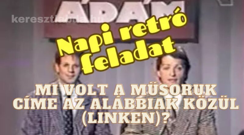 retró feladat