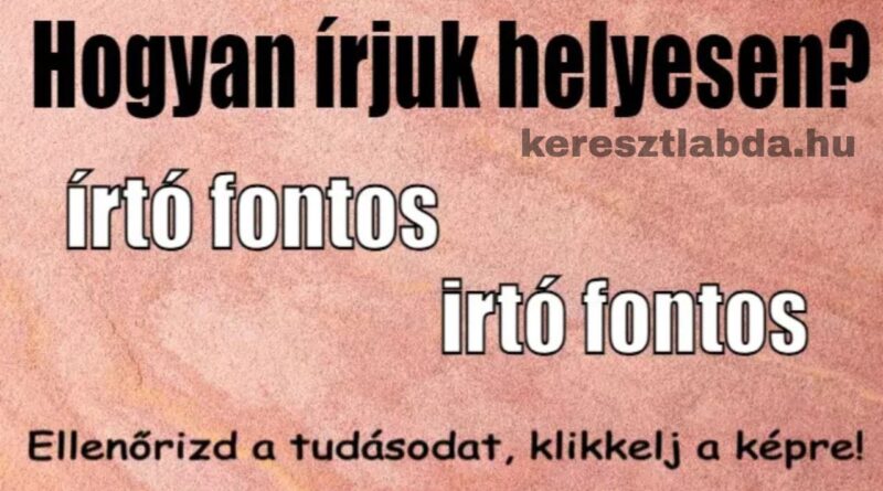 helyesírás feladat