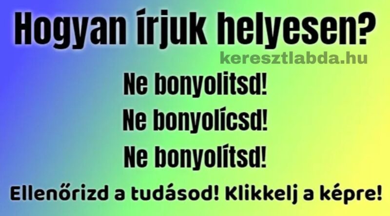napi helyesírás feladat