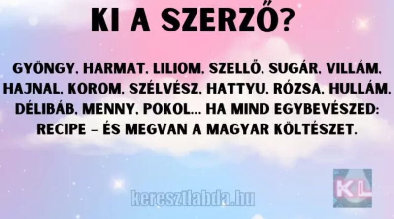 irodalom feladat