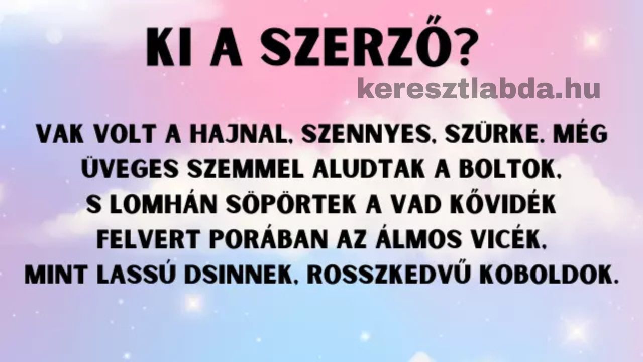 napi irodalom feladat