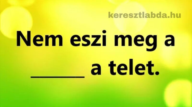 közmondás feladat