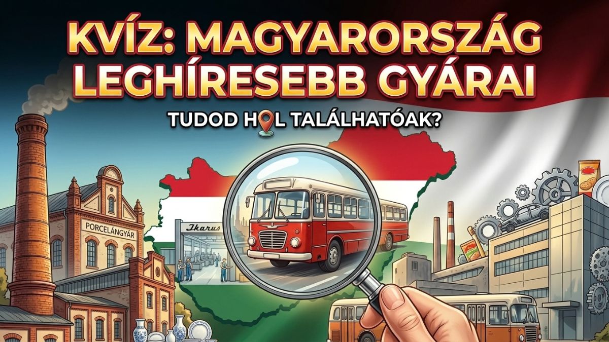 Magyarország gyárai földrajz kvíz