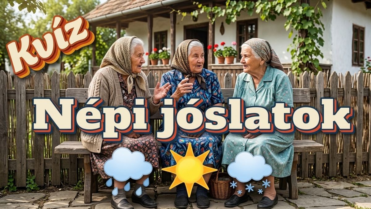 népi időjárás jóslatok retró kvíz