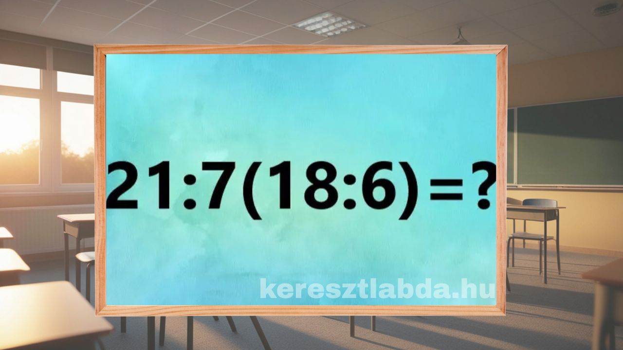 Matek feladat: zárójeles osztás és szorzás egy sorban, kérdőjellel a végén